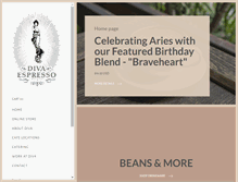 Tablet Screenshot of divaespresso.com